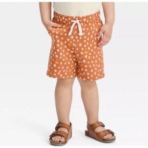 Cat & Jack Pull-on Shorts Orange - Palm Trees Boys 18M NWT